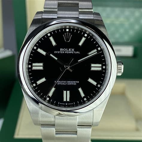 rolex oyster perpetual 41mm black|Rolex Oyster Perpetual 41 price.